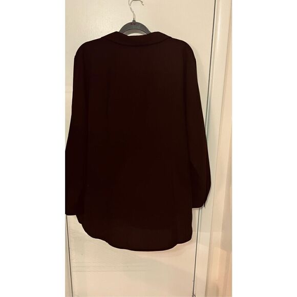 Jones New York Black Half Zip Blouse Womens SZ XL - Picture 7 of 11